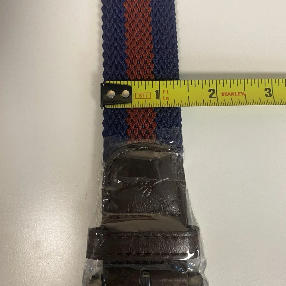 Boston Scott Golf Mens‎ Stretch Woven Braided Navy Belt 1 3/8 Golf Pants NEW